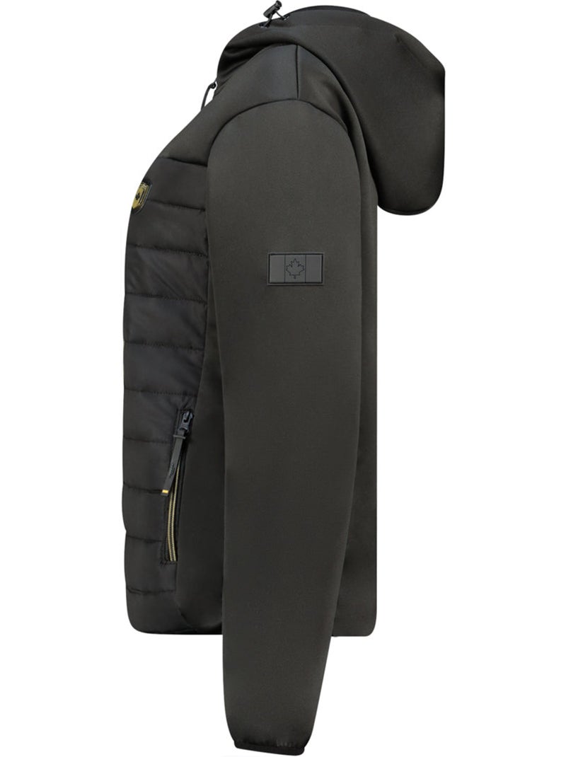 Chaqueta softshell bimaterial con capucha typhlosioneak – canadian peak Negro - Kiabi