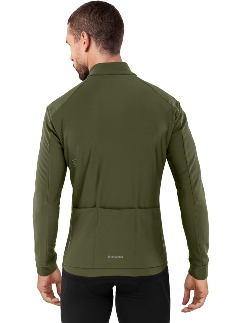 Chaqueta softshell ciclismo hombre ciclismo hombre j1 khangai Verde - Kiabi
