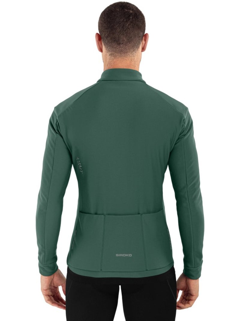 Chaqueta softshell ciclismo hombre ciclismo hombre j1 ordino Verde oscuro - Kiabi
