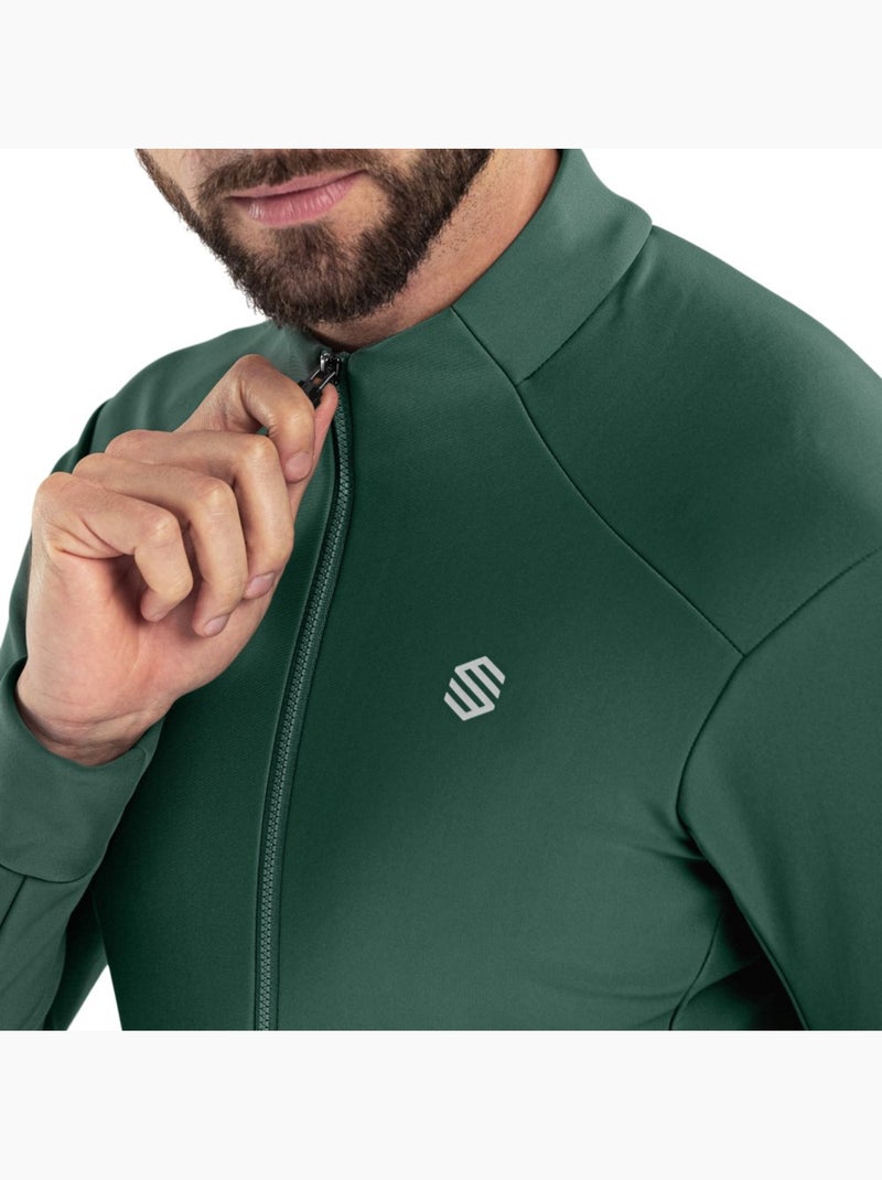 Chaqueta softshell ciclismo hombre ciclismo hombre j1 ordino Verde oscuro - Kiabi