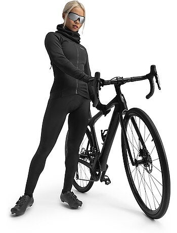 Chaqueta softshell ciclismo invierno mujer ciclismo mujer core abyss