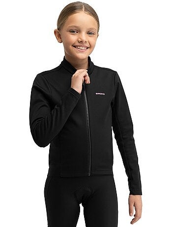 Chaqueta softshell ciclismo invierno niña ciclismo niños y niñas k-core-g whe