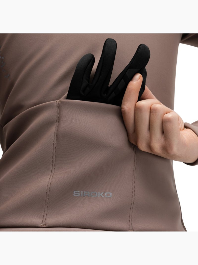 Chaqueta softshell ciclismo mujer ciclismo mujer j1-w bordala Marrón - Kiabi