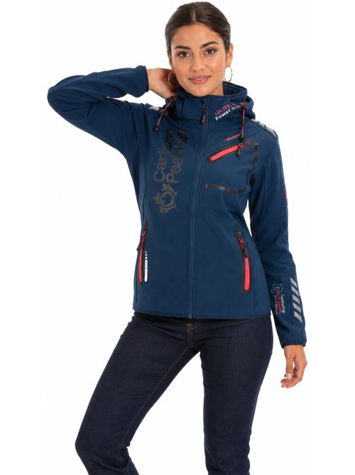 Chaqueta softshell con capucha desmontable forrada de polar reineak – canadian peak - Kiabi