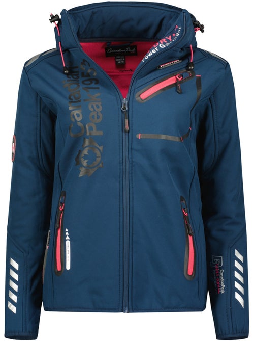 Chaqueta softshell con capucha desmontable forrada de polar reineak – canadian peak - Kiabi