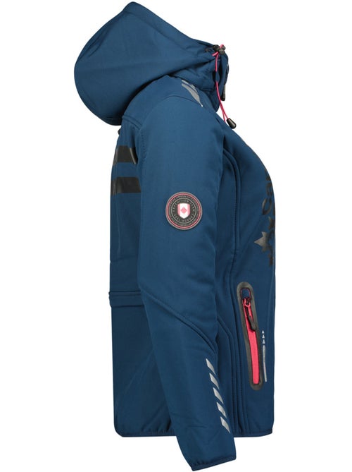 Chaqueta softshell con capucha desmontable forrada de polar reineak – canadian peak - Kiabi
