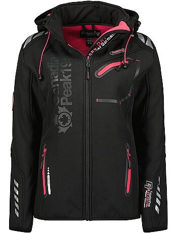 Chaqueta softshell con capucha desmontable forrada de polar reineak – canadian peak