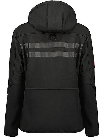 Chaqueta softshell con capucha desmontable forrada de polar reineak – canadian peak