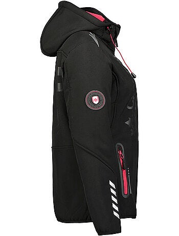 Chaqueta softshell con capucha desmontable forrada de polar reineak – canadian peak