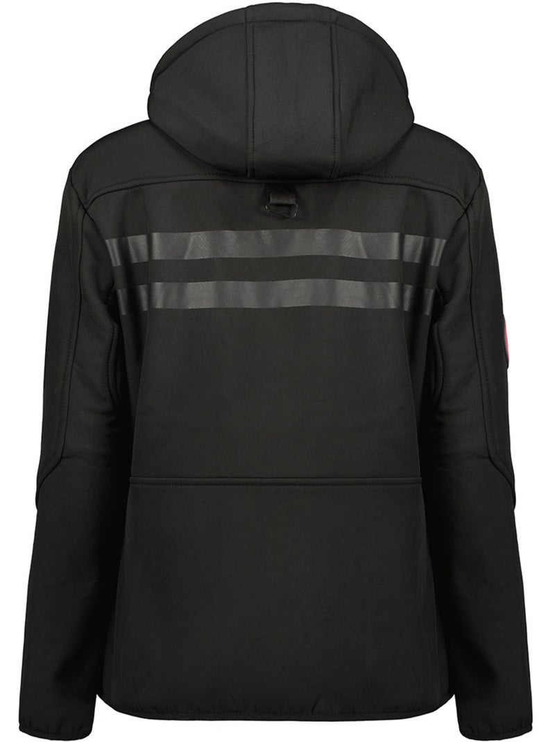Chaqueta softshell con capucha desmontable forrada de polar reineak – canadian peak Negro - Kiabi
