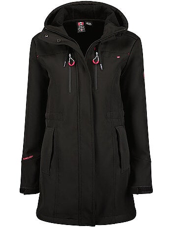 Chaqueta softshell con capucha desmontable forrada de polar toceaneak – canadian peak