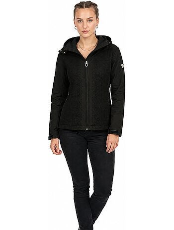 Chaqueta softshell con capucha forrada de polar turna – canadian peak