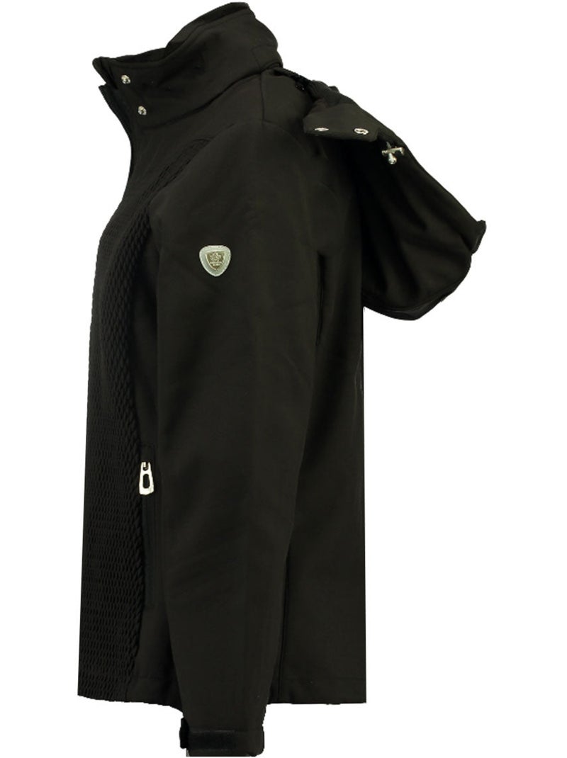 Chaqueta softshell con capucha forrada de polar turna – canadian peak Negro - Kiabi