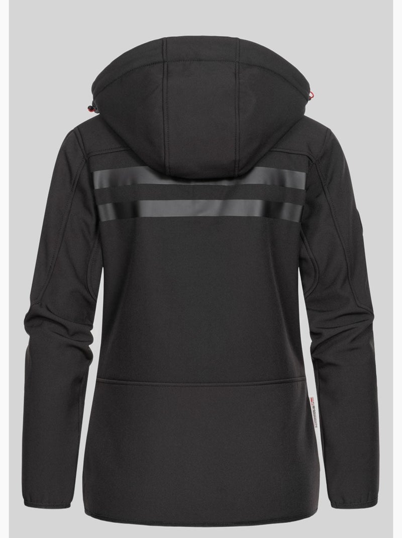 Chaqueta softshell con capucha reine – geographical norway Negro - Kiabi