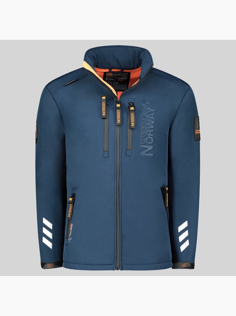 Chaqueta softshell con capucha richywood – geographical norway Azul marino - Kiabi