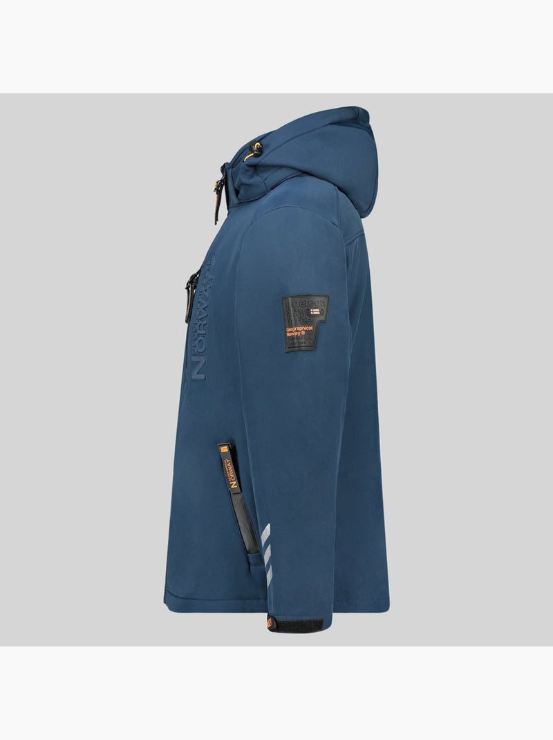 Chaqueta softshell con capucha richywood – geographical norway Azul marino - Kiabi