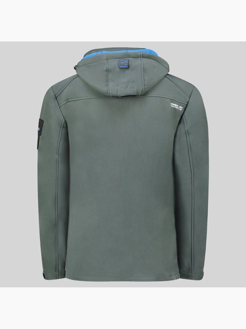 Chaqueta softshell con capucha richywood – geographical norway Gris oscuro - Kiabi
