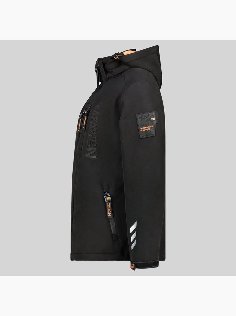 Chaqueta softshell con capucha richywood – geographical norway Negro - Kiabi