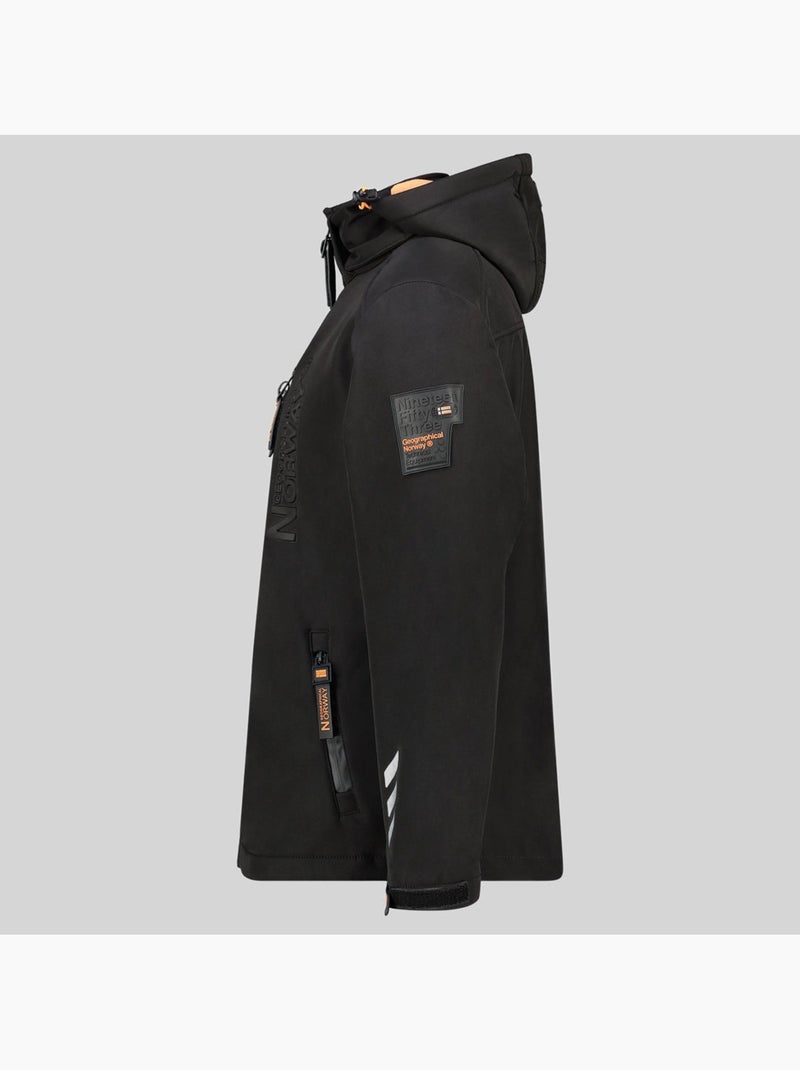 Chaqueta softshell con capucha richywood – geographical norway Negro - Kiabi