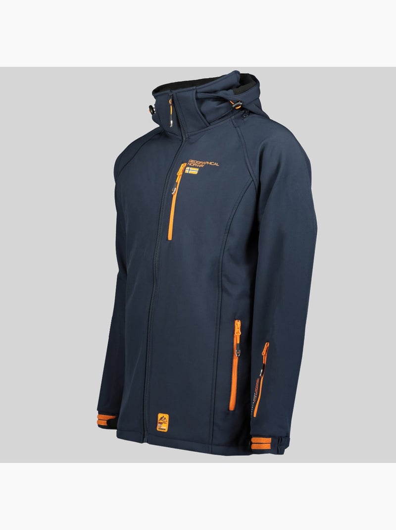 Chaqueta softshell con capucha ritchone – geographical norway Azul marino - Kiabi
