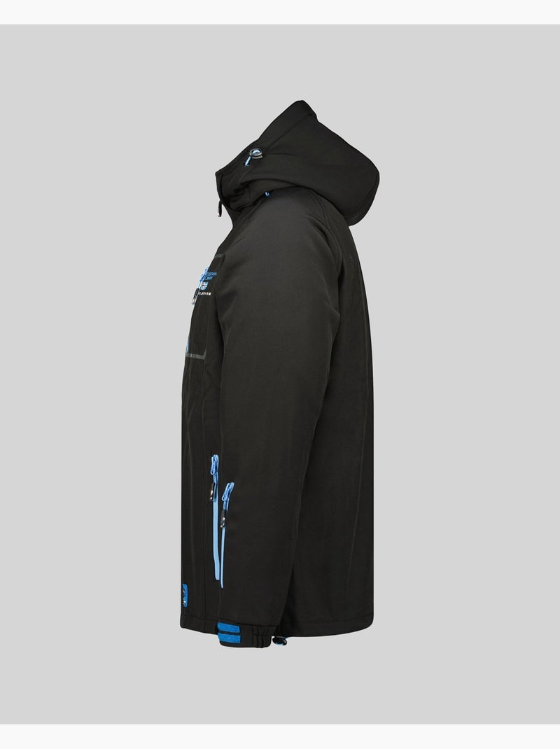Chaqueta softshell con capucha riziere – geographical norway Negro - Kiabi
