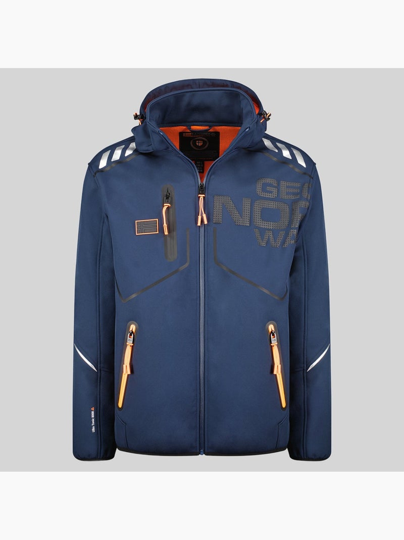 Chaqueta softshell con capucha robin – geographical norway Azul marino - Kiabi