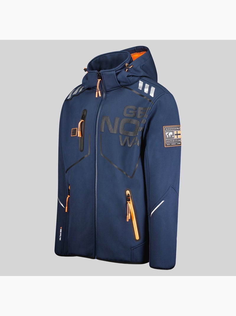 Chaqueta softshell con capucha robin – geographical norway Azul marino - Kiabi