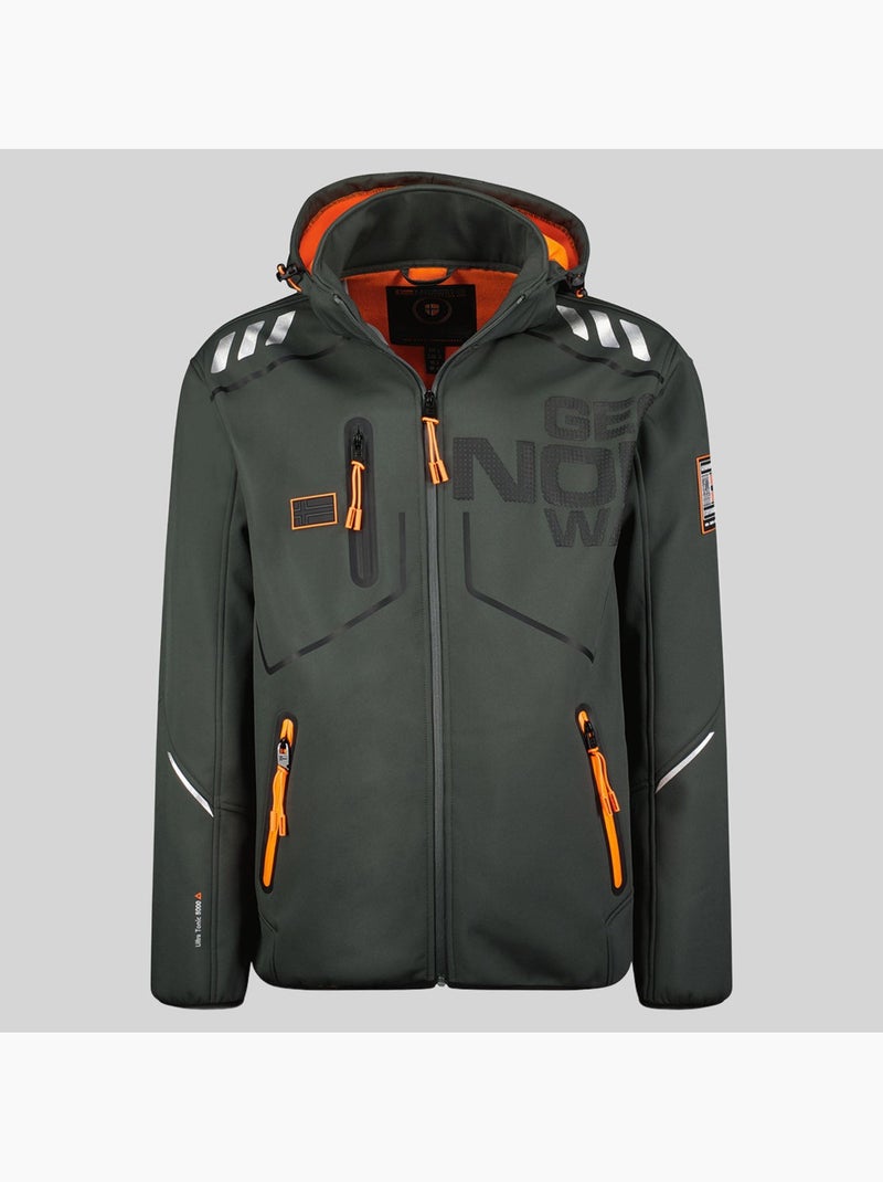 Chaqueta softshell con capucha robin – geographical norway Gris oscuro - Kiabi