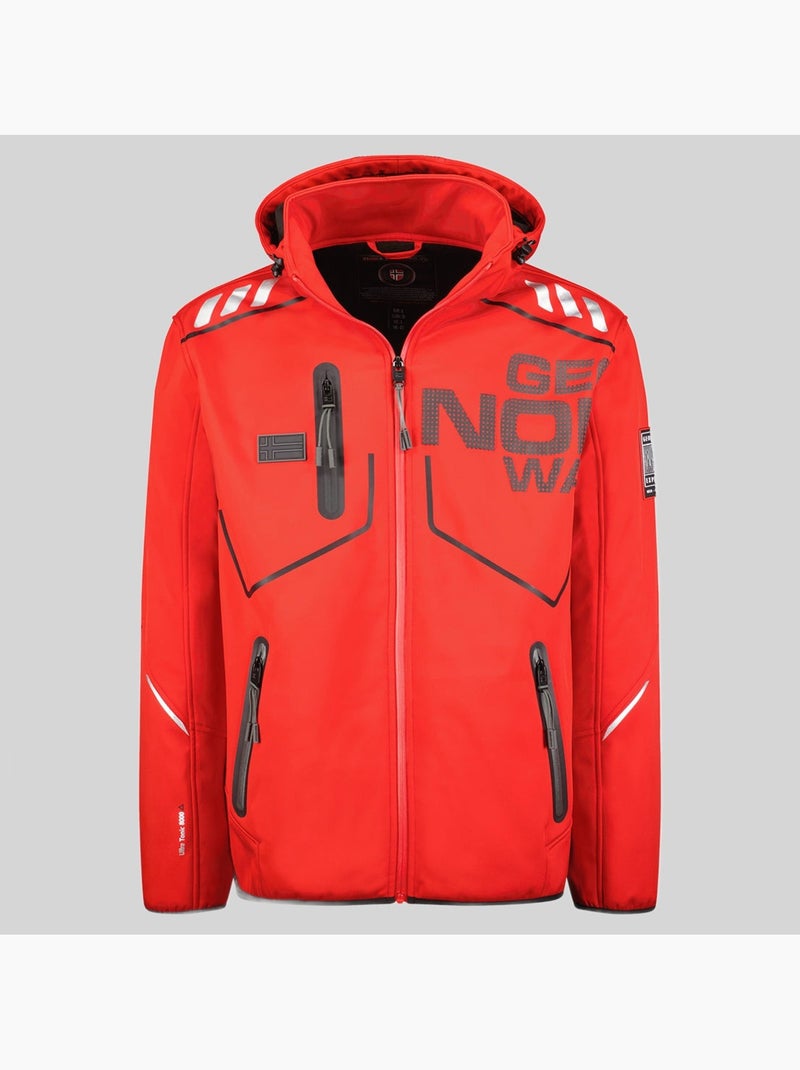 Chaqueta softshell con capucha robin – geographical norway Rojo - Kiabi