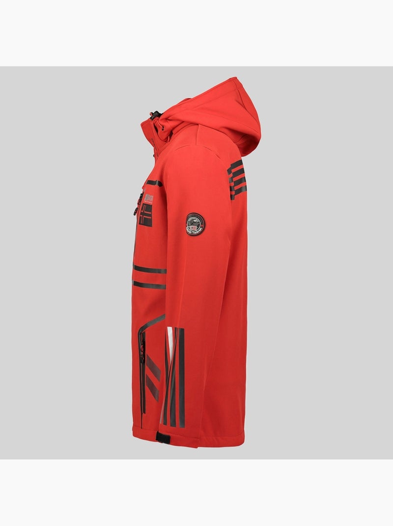 Chaqueta softshell con capucha romano – geographical norway Rojo - Kiabi