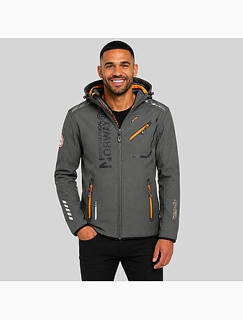 Chaqueta softshell con capucha royaute dark – geographical norway