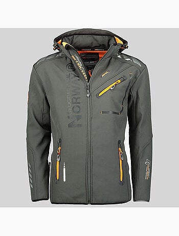 Chaqueta softshell con capucha royaute dark – geographical norway