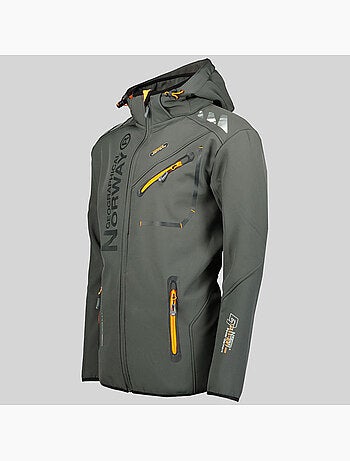 Chaqueta softshell con capucha royaute dark – geographical norway