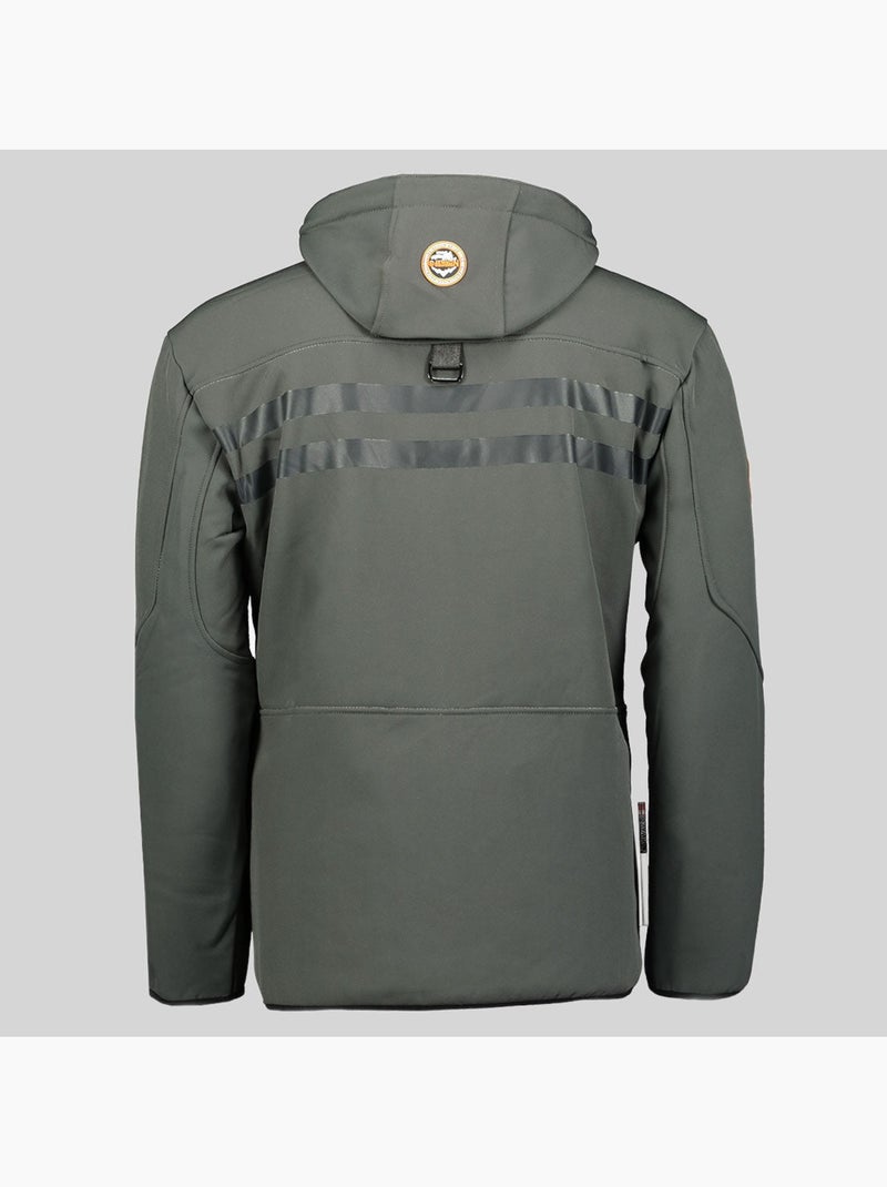 Chaqueta softshell con capucha royaute dark – geographical norway Gris naranja - Kiabi
