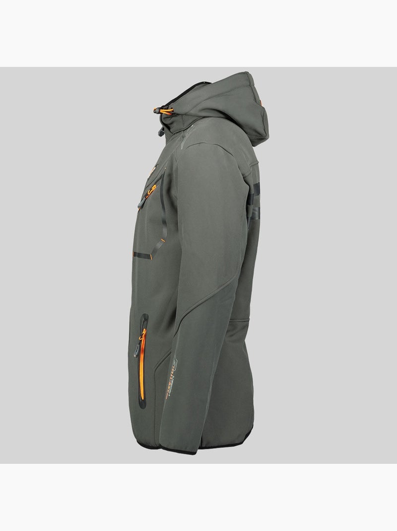 Chaqueta softshell con capucha royaute dark – geographical norway Gris naranja - Kiabi