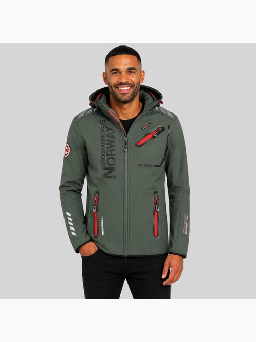 Chaqueta softshell con capucha royaute dark – geographical norway - Kiabi Chaqueta softshell con capucha royaute dark – geographical norway - Kiabi