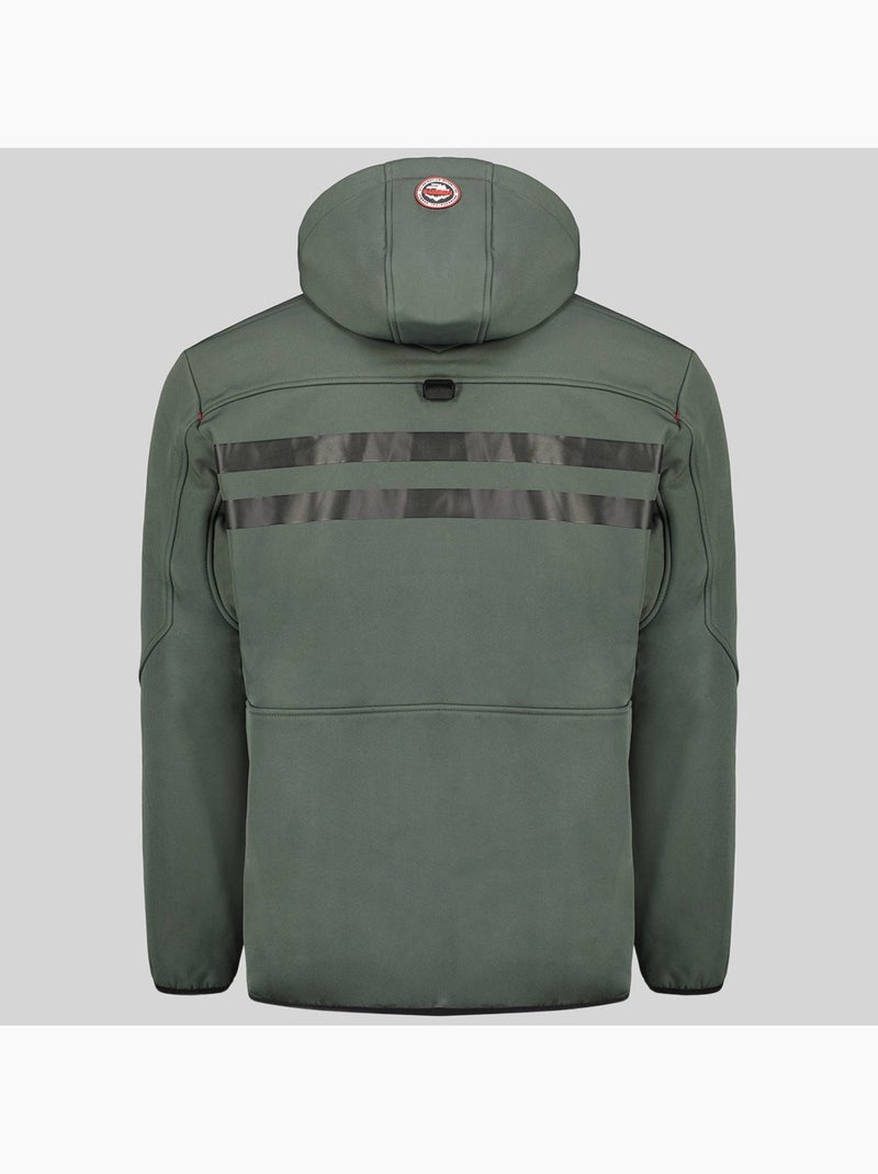 Chaqueta softshell con capucha royaute dark – geographical norway Gris rojo - Kiabi