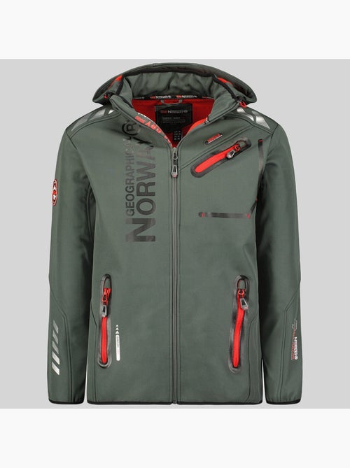 Chaqueta softshell con capucha royaute dark – geographical norway - Kiabi Chaqueta softshell con capucha royaute dark – geographical norway - Kiabi