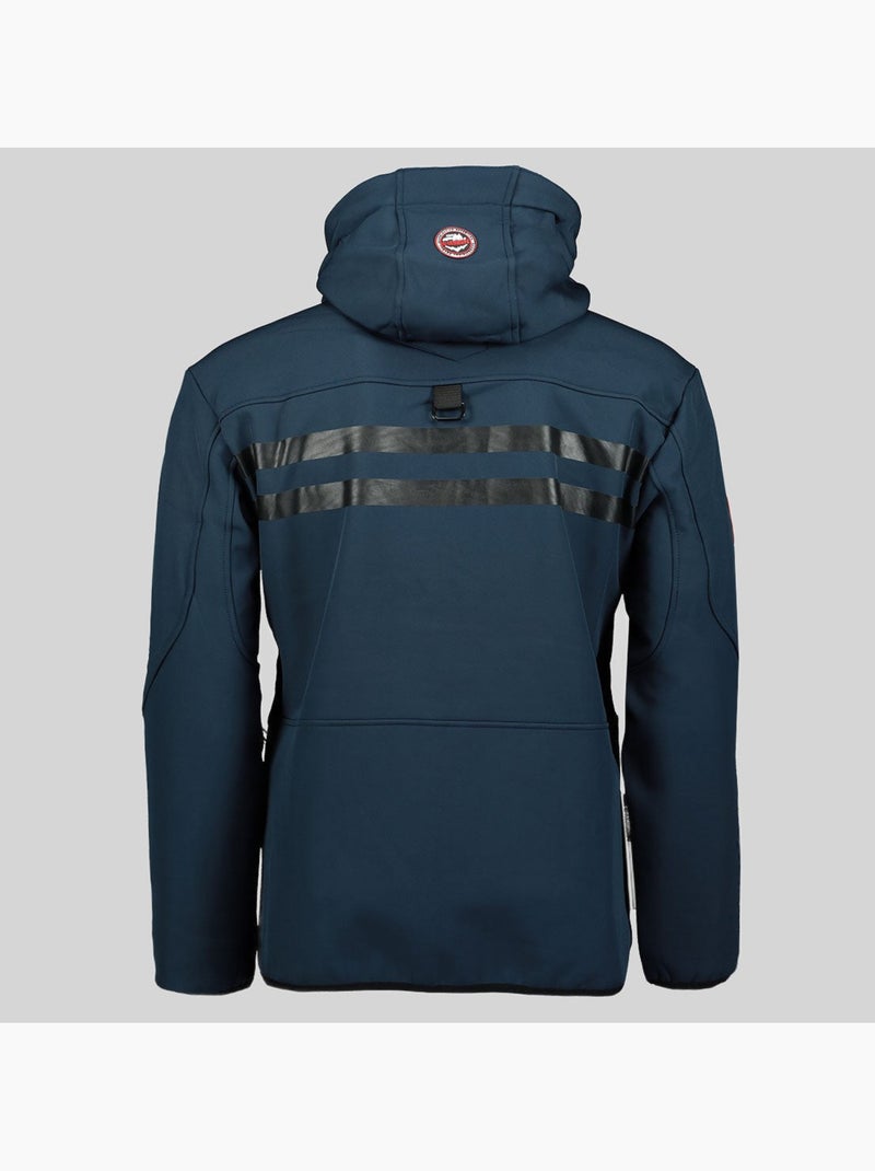 Chaqueta softshell con capucha royaute – geographical norway Azul Negro Azul - Kiabi