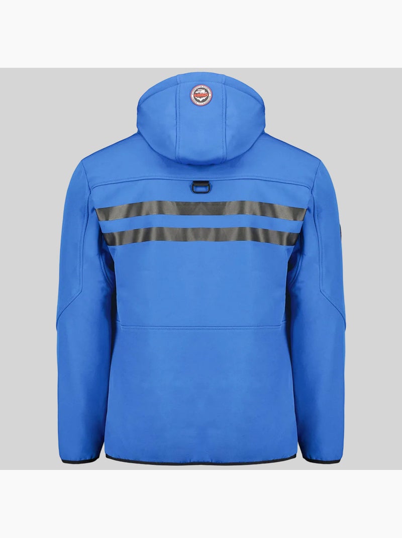 Chaqueta softshell con capucha royaute – geographical norway Azul Rojo - Kiabi