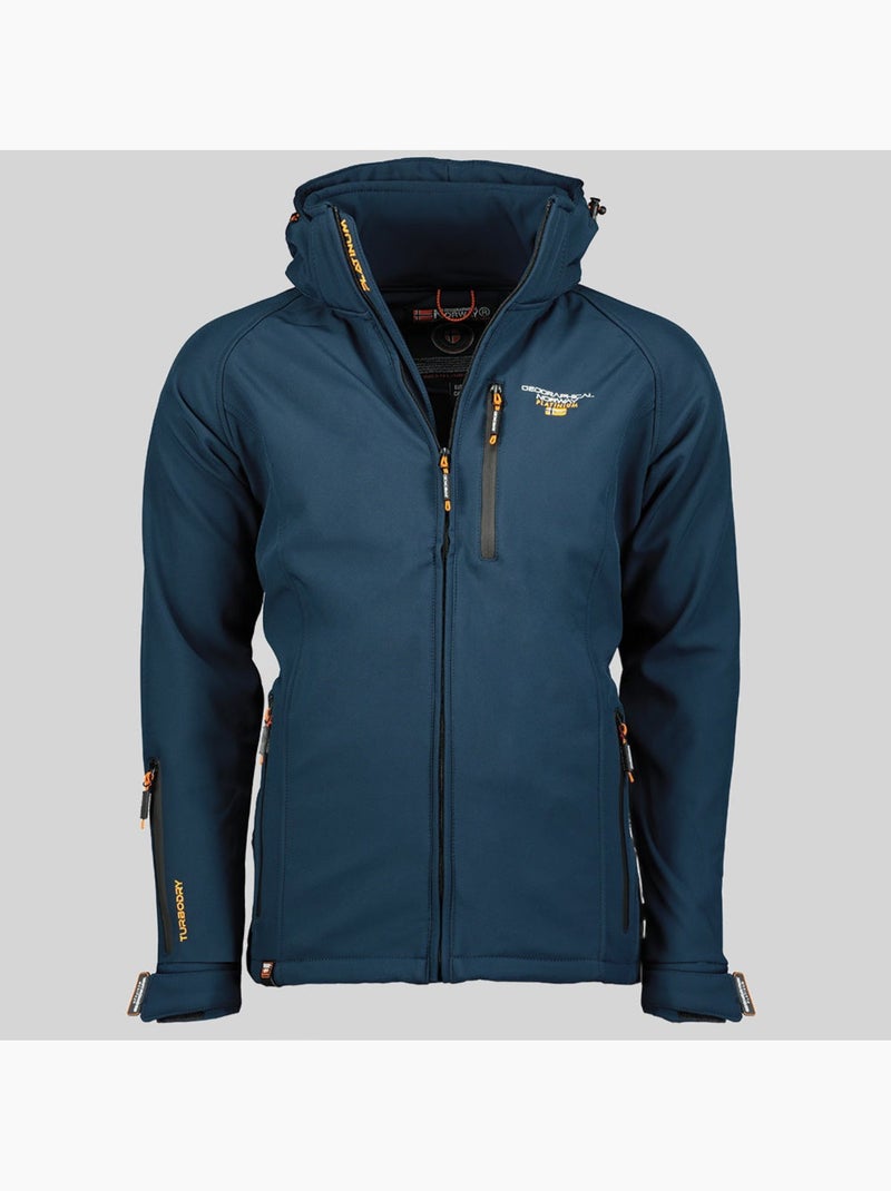 Chaqueta softshell con capucha taboo – geographical norway Azul marino - Kiabi