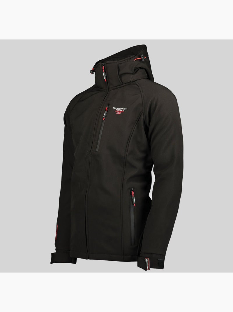 Chaqueta softshell con capucha taboo – geographical norway Negro - Kiabi
