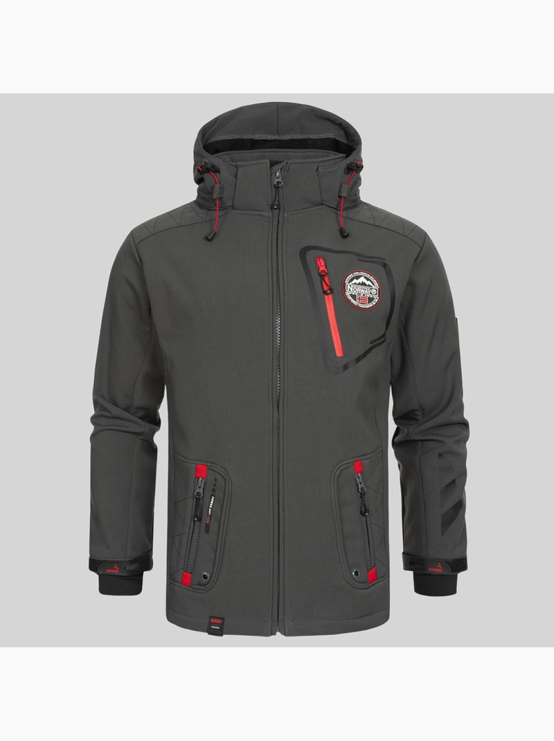 Chaqueta softshell con capucha tacebook – geographical norway Azul marino - Kiabi