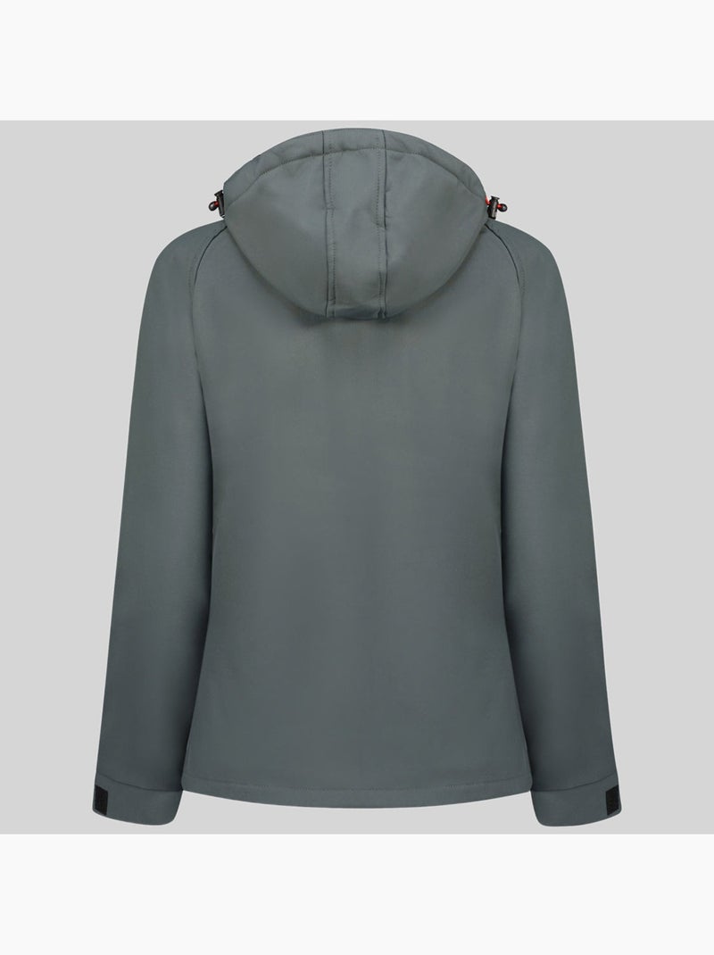 Chaqueta softshell con capucha tacer – geographical norway Gris oscuro - Kiabi