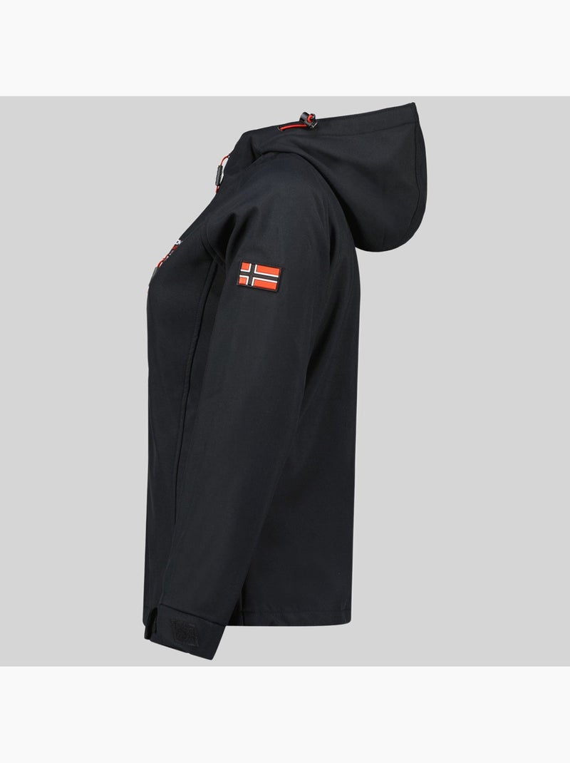 Chaqueta softshell con capucha tacer – geographical norway Negro - Kiabi