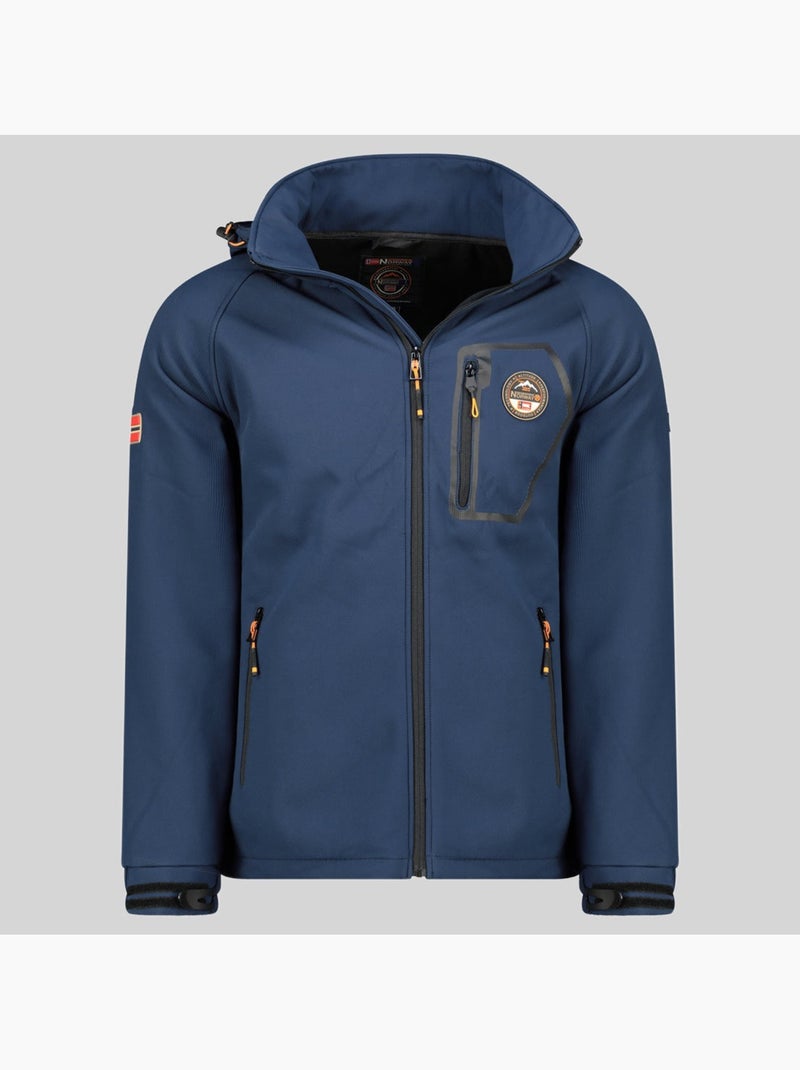 Chaqueta softshell con capucha takable – geographical norway Azul marino - Kiabi