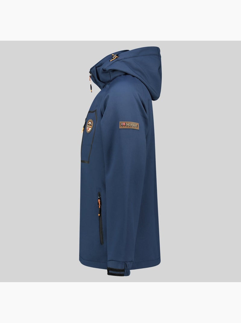 Chaqueta softshell con capucha takable – geographical norway Azul marino - Kiabi