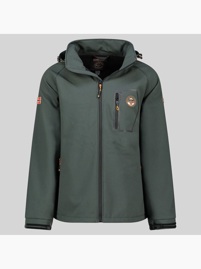 Chaqueta softshell con capucha takable – geographical norway Gris oscuro - Kiabi