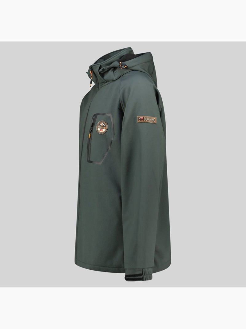 Chaqueta softshell con capucha takable – geographical norway Gris oscuro - Kiabi