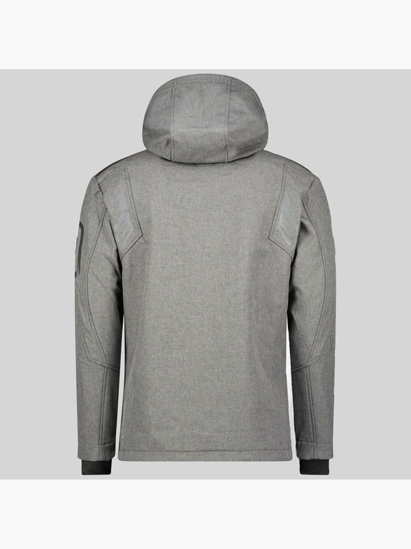 Chaqueta softshell con capucha talentueux – geographical norway Gris oscuro - Kiabi